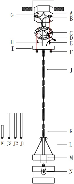 Simpol Hom SHL-P-111 Metal Chandelier a0