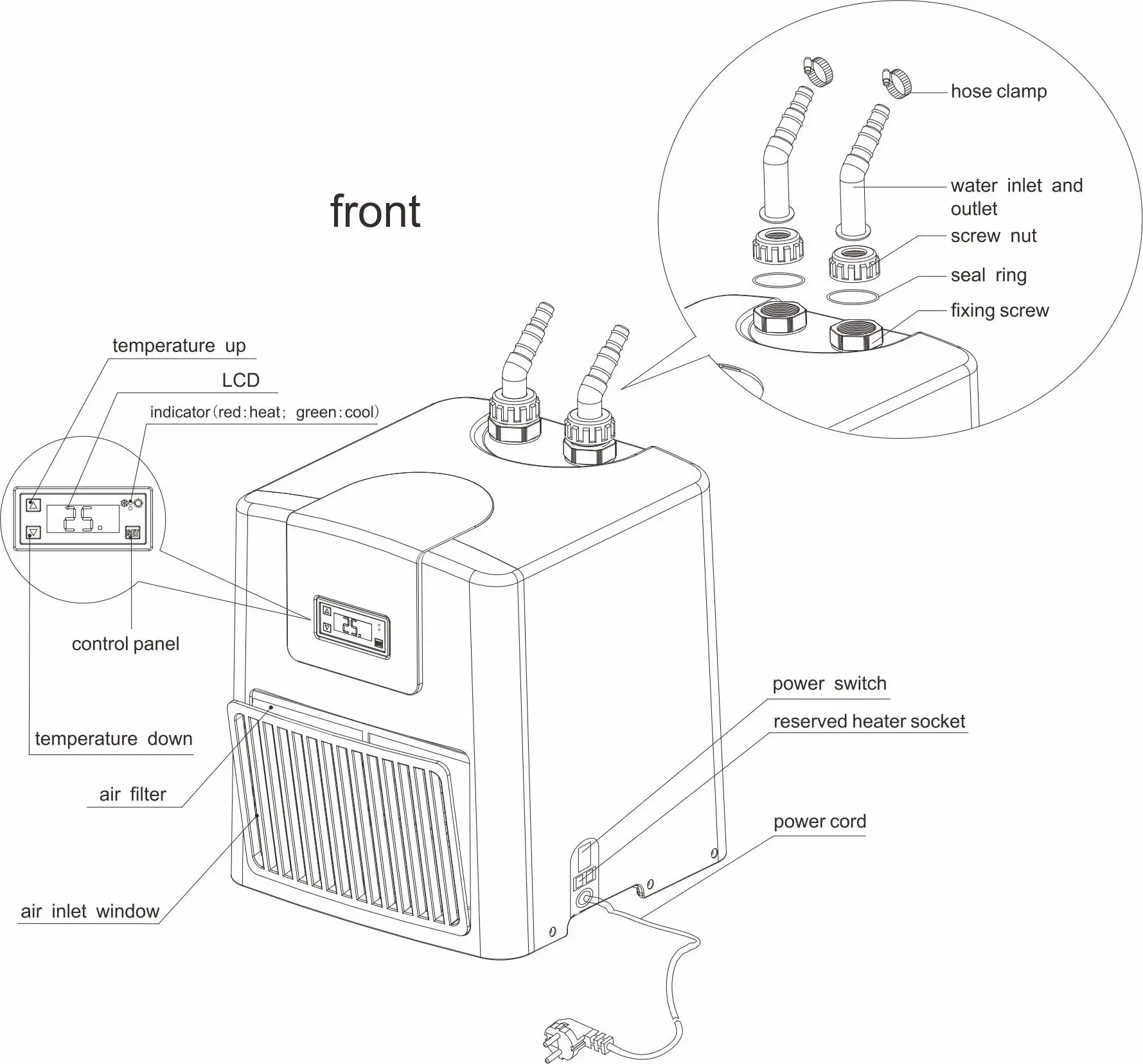 VEVOR-CL-280-Aquarium-Chiller-7