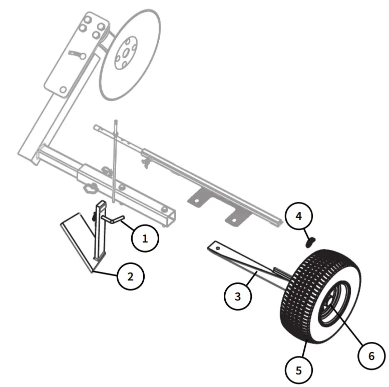 abi ATTACHMENTS ABI Force Z-23 Edger Attachment - parts 2