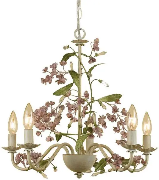 HANOVER-HRUSTICFLRROSE-5CH-Rustic-Floral-5-Light-Chandelier-product
