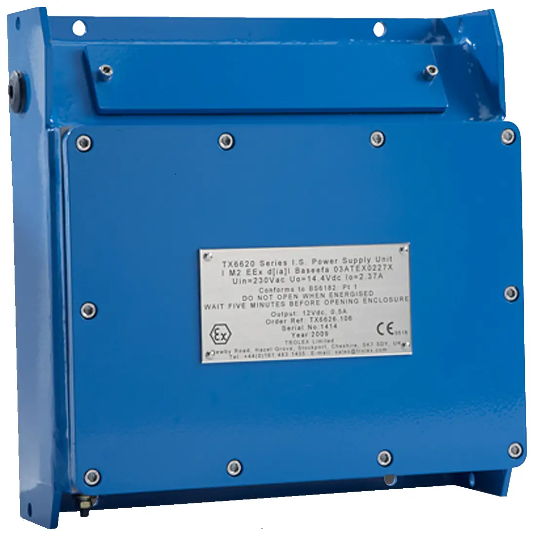 TROLEX TX6649 Intrinsically Safe Power Supply with Intrinsically Safe Output and 25 Ah Battery Backup