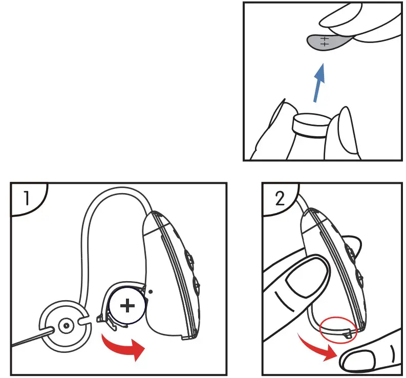 NuvoMed HBE-4 Digital Behind The Ear Hearing Aid - assembly 2