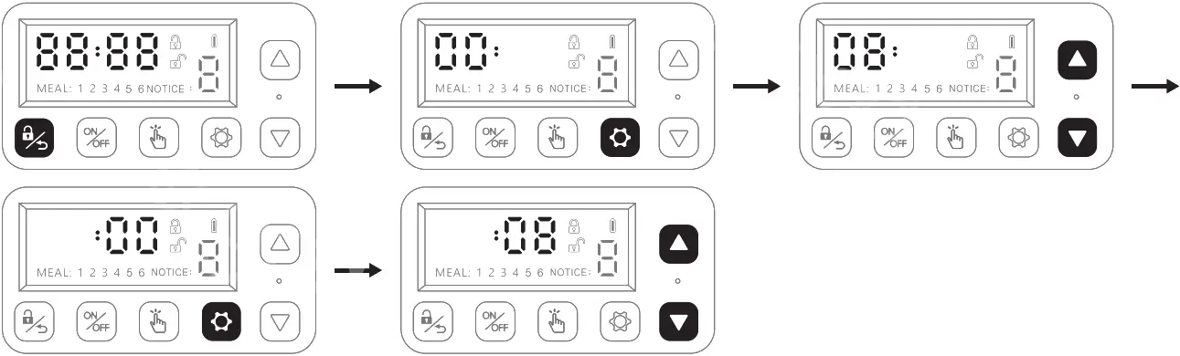 Eugad 4L Automatic Cat Food Dispenser - Timer Setting