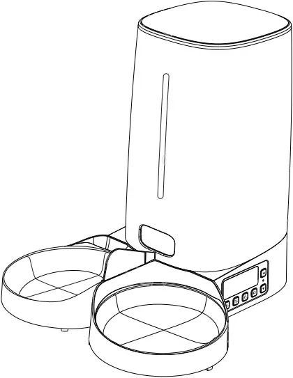 Eugad 4L Automatic Cat Food Dispenser