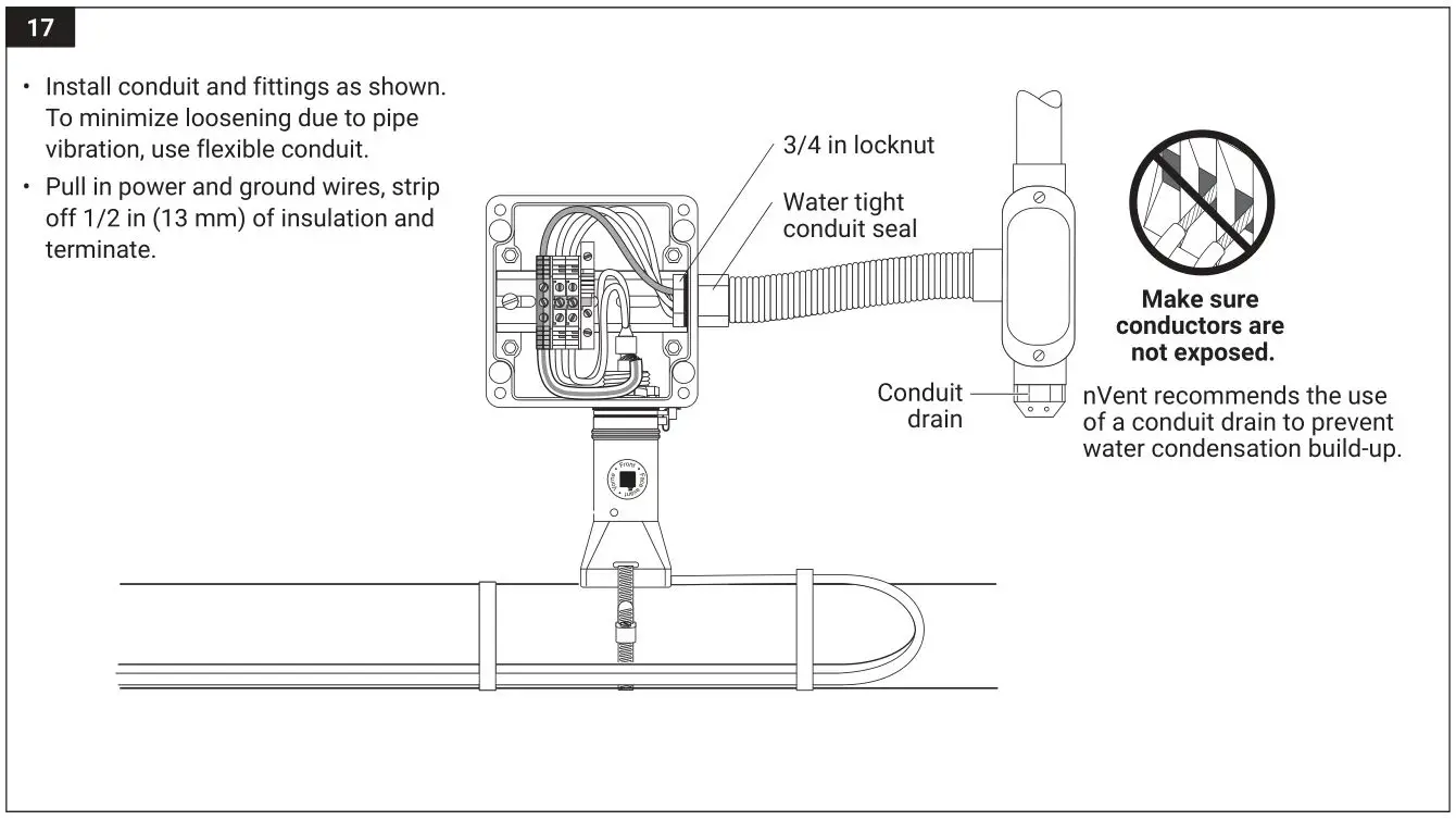 nVent RAYCHEM JBS-100-STB Single Entry Power Connection - Figure 17
