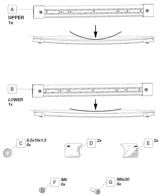 FIAMMA 08772-03A Bars Deluxe External Ladders Kit 1
