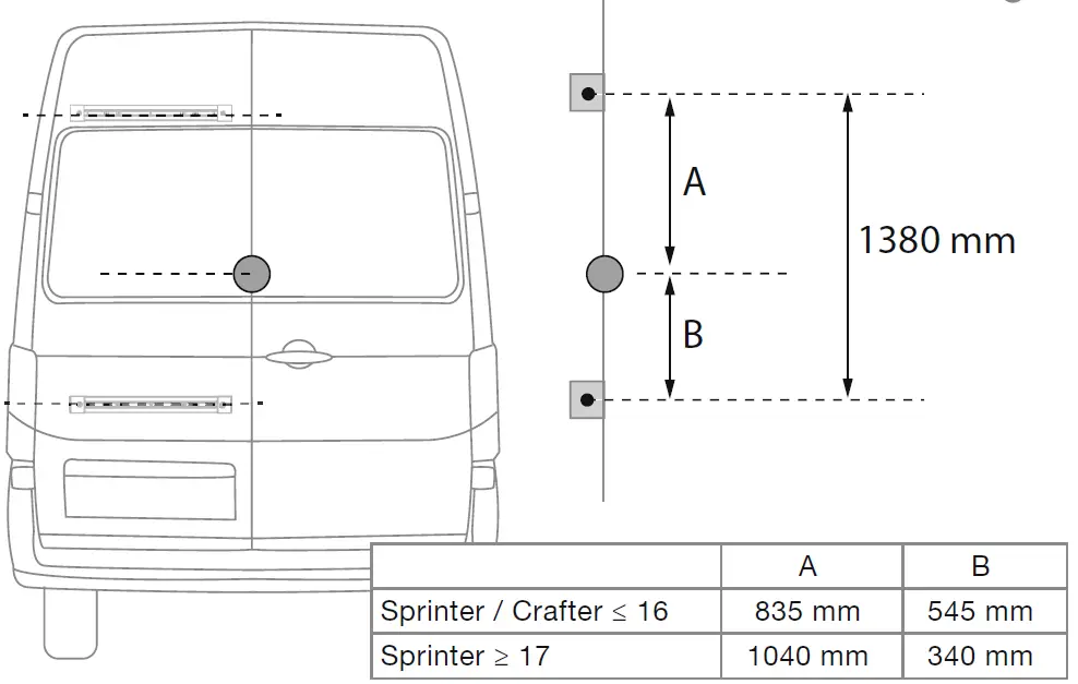 FIAMMA 08772-03A Bars Deluxe External Ladders Kit 8