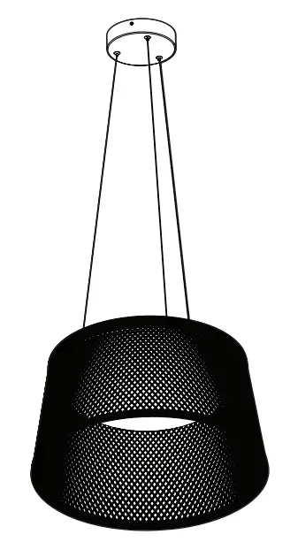 artika PDT-ANC-HD2BL Adrian Pendant LED Light Fixture