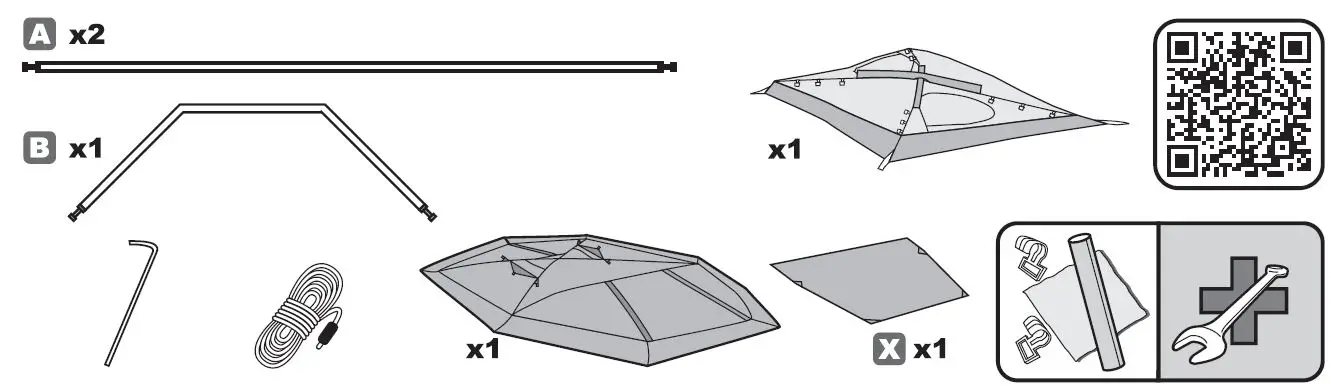 FERRINO Shaba 3 Hiking Tent Instruction Manual-fig-1
