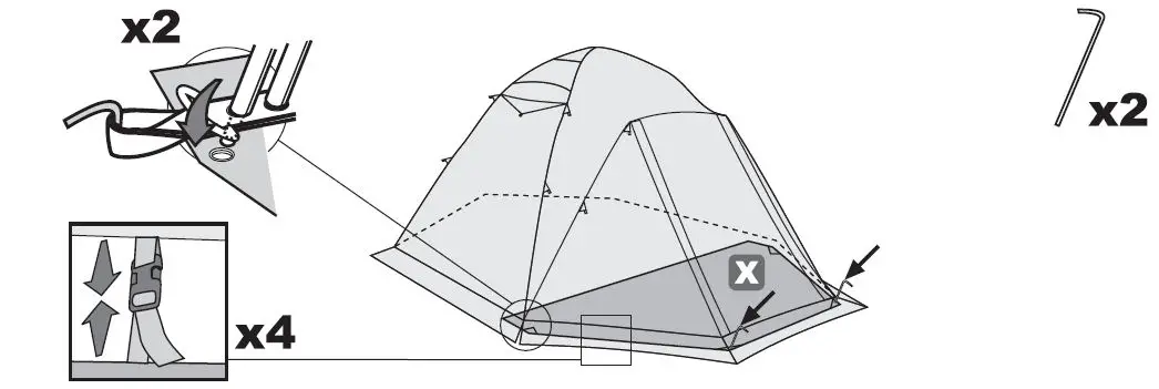 FERRINO Shaba 3 Hiking Tent Instruction Manual-fig-4