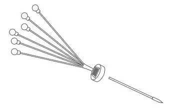 FLINQ FQC8275 Solar String Light Tiara - Install the lights 1