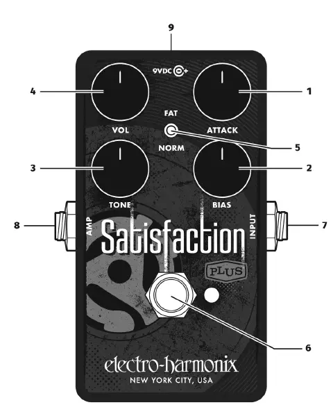 electro-harmonix Satisfaction Plus Fuzz Pedal-fig-1
