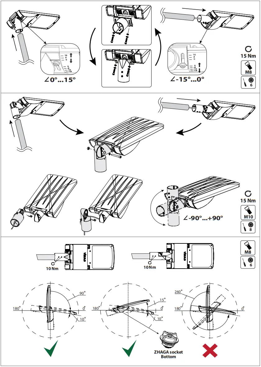 VIZULO Stork Little Brother LED Street Luminaire - Figure 1