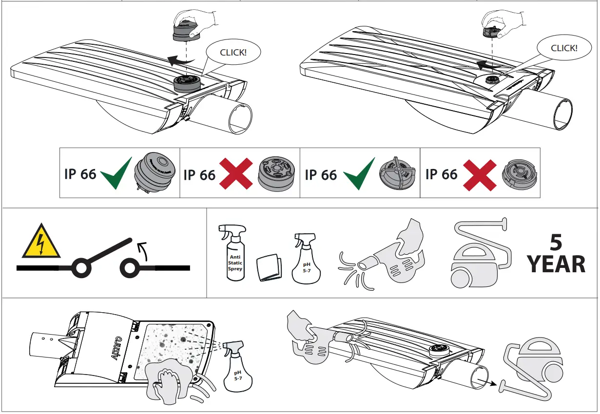 VIZULO Stork Little Brother LED Street Luminaire - Figure 3