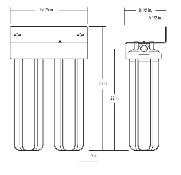 PENTAIR-WHH-20BB-2SG-1-Whole-House-Taste-Odor-Water-Filtration-Housing-fig-1