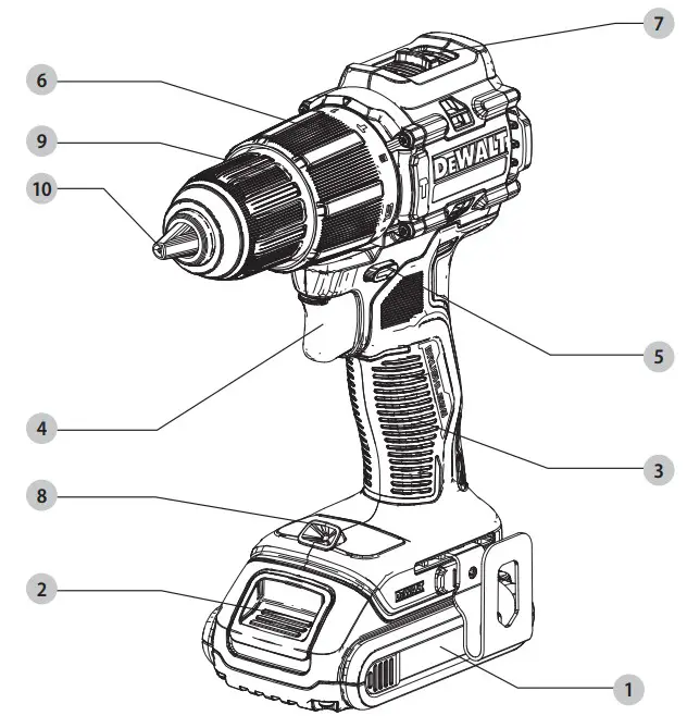 DEWALT DCD794 20V Max Compact 1 2 Inch 13 mm Drill Driver