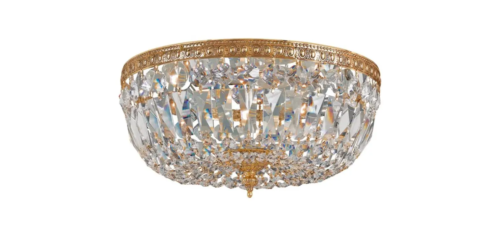 Crystorama 716-ob-cl-mwp Three Light Ceiling Mount Instruction Manual