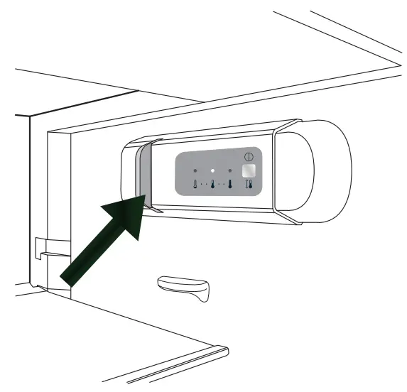 IKEA 404 432 27 HUTTRA Integrated Fridge - Leds on 2