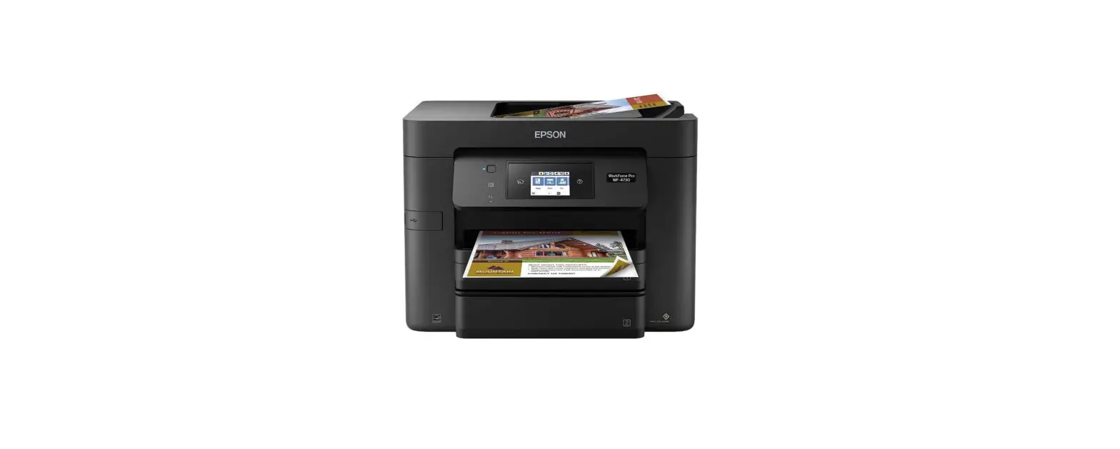 Epson C11cg01201 Workforce Pro Wf-4730 Wireless Color Inkjet Printer Installation Manual