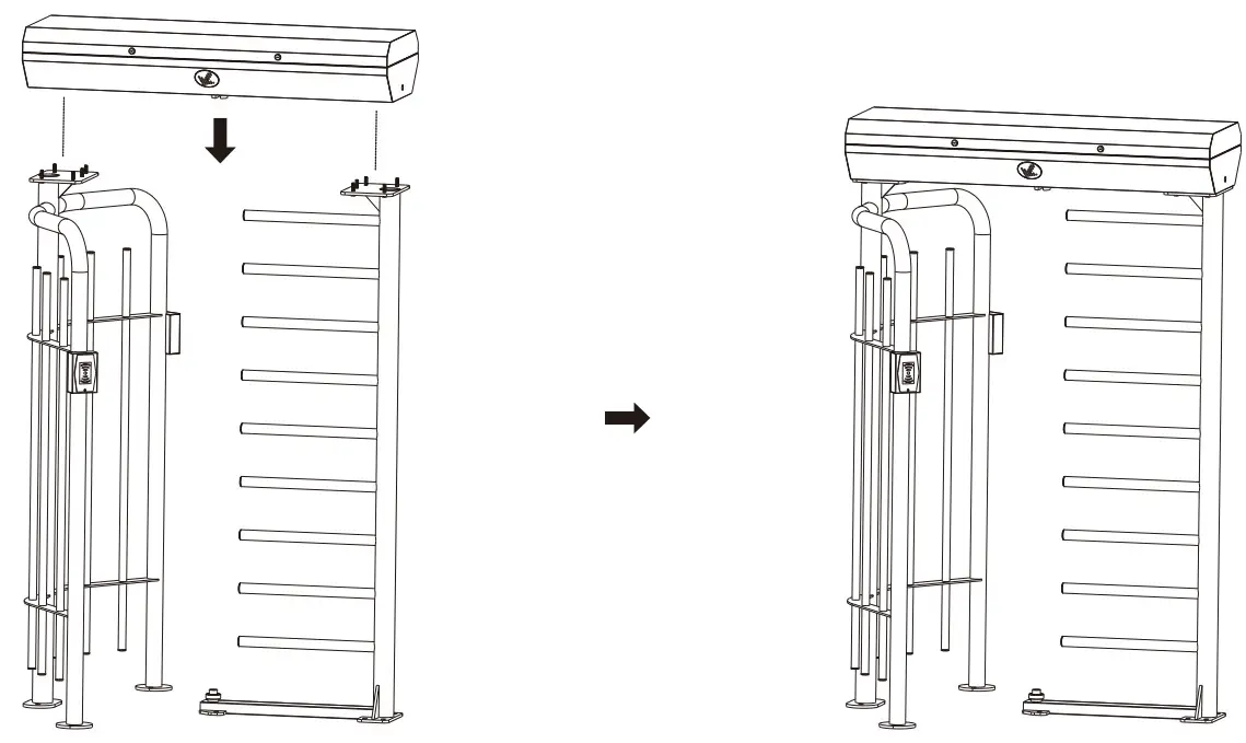 ZKTeco FHT Series Full Height Turnstile Series - box on
