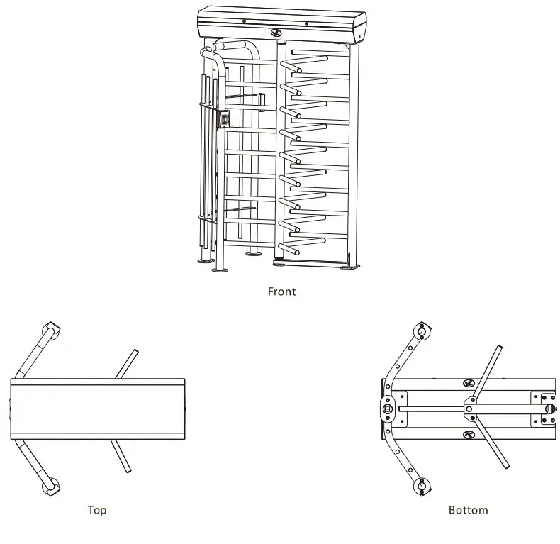 ZKTeco FHT Series Full Height Turnstile Series - mainframe 1