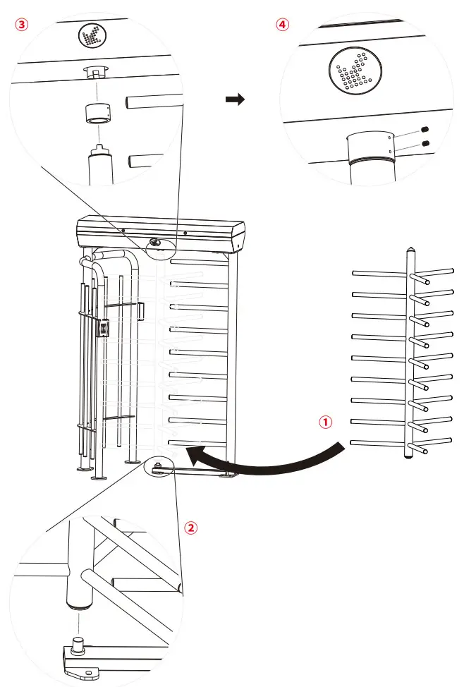 ZKTeco FHT Series Full Height Turnstile Series - mainframe