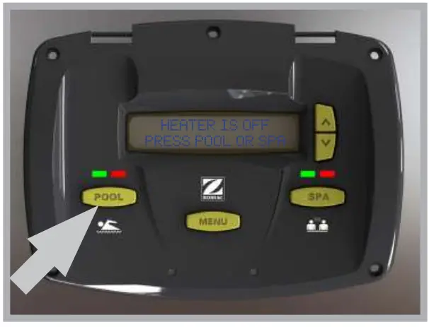 Jandy H0295900 Heater Controls - Set-Up 6