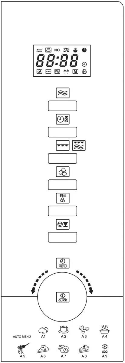 SEVERIN MW 7773 Microwave Oven - Control panel