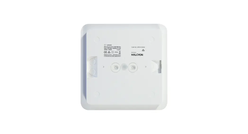 Halcyon Led315 260mm Slice Square Dimmable Select 3k-4k Triple Wattage Instruction Manual Halcyon Led315 260mm Slice Square Dimmable Select 3k-4k Triple Wattage Instruction Manual