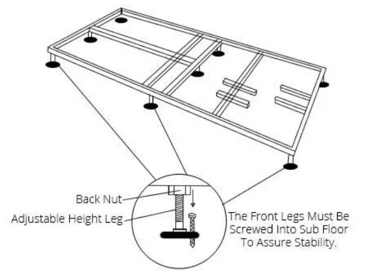 ella ACRYLIC Walk In Bathtubs - back nut