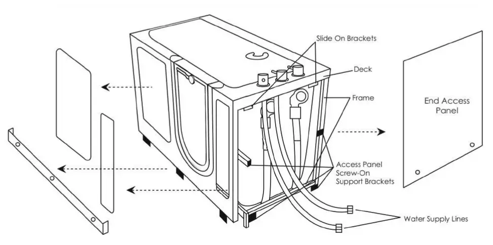 ella ACRYLIC Walk In Bathtubs - shippers4