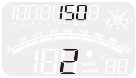 wiiyii G10 GPS Speed Meter - parameter 1