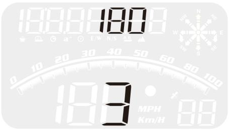 wiiyii G10 GPS Speed Meter - parameter 2