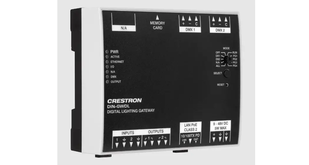 Crestron Din-gwdl-spltr Digital Lighting Gateway And Splitter Din Rail Mount User Manual