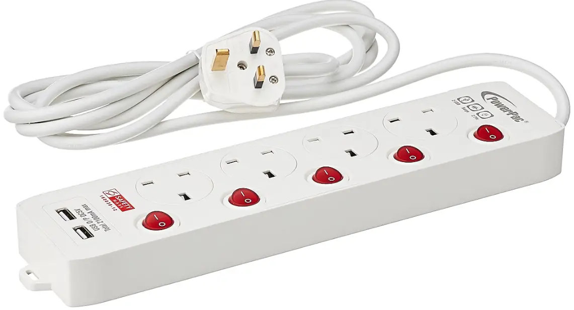 PowerPac PP134U Socket Safety Extension Socket-product