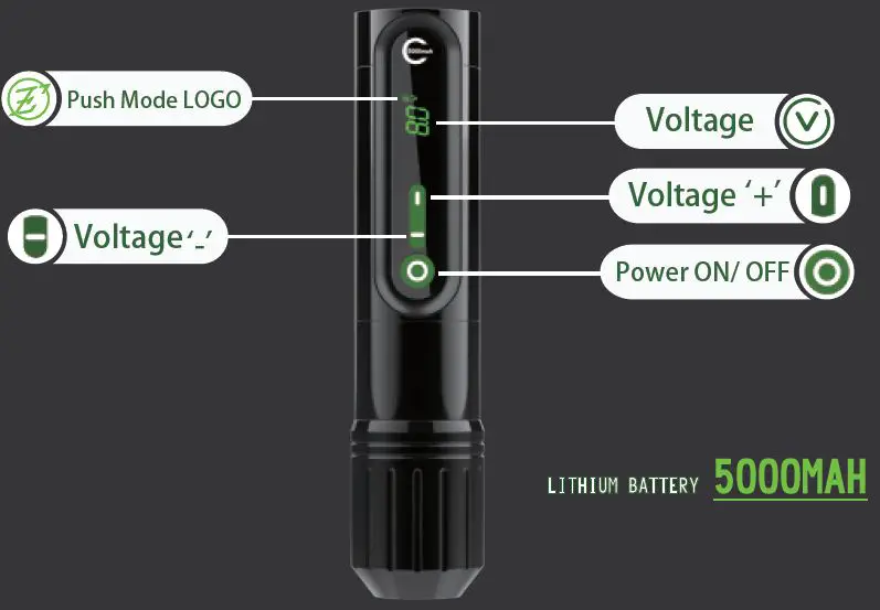 EZ-TATTOO-P2-Epic-D1-Wireless-Battery-Tattoo-Pen-Machine-FIG-1