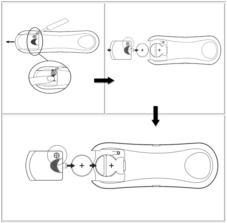 Battery replacement for the remote