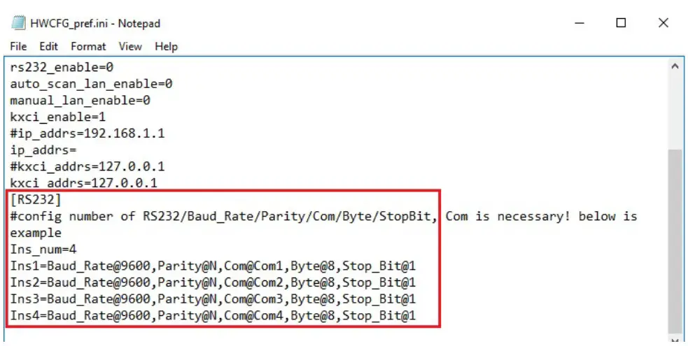 KEITHLEY 4200A SCS Automation Characterization Suite Standard Edition - stopBit settings