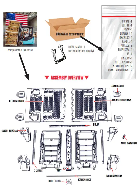 DECKED DF1 Ford F-150 Truck Bed Storage System - Fig1