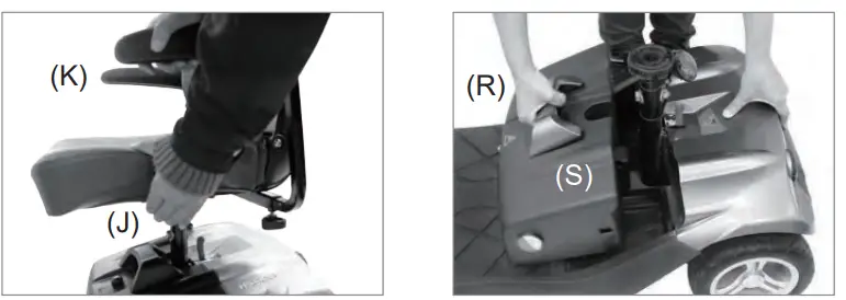Abilize HS-328 Stride Sport Travel Mobility Scooter - Figer10