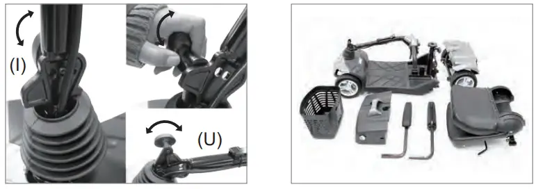 Abilize HS-328 Stride Sport Travel Mobility Scooter - Figer12