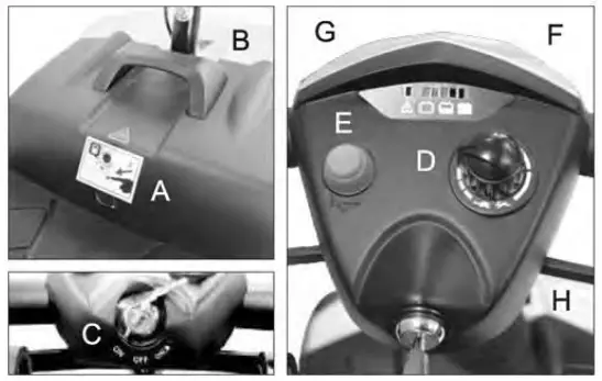 Abilize HS-328 Stride Sport Travel Mobility Scooter - Figer3