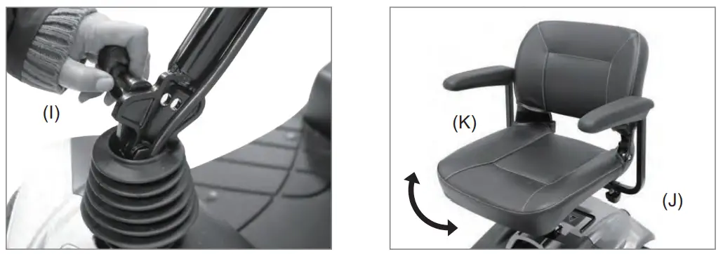 Abilize HS-328 Stride Sport Travel Mobility Scooter - Figer4