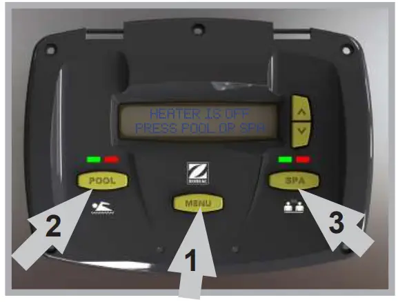 Jandy LXi Heater, JXi Heater Controls - fig 5