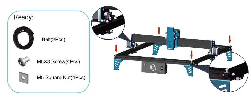 COMGROW Z1 Laser Engraver - Belt