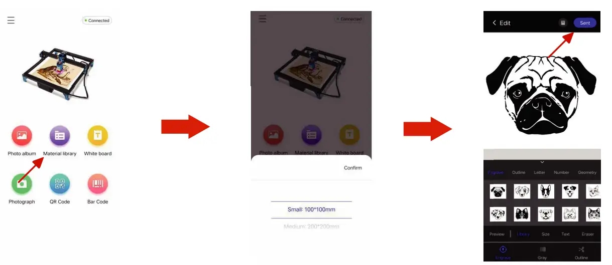 COMGROW Z1 Laser Engraver - Engraving