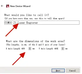 COMGROW Z1 Laser Engraver - Window 11