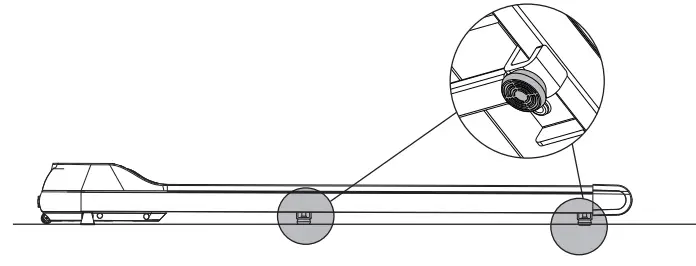 EQi Industrial N4022 Electric Treadmill - fit the ground