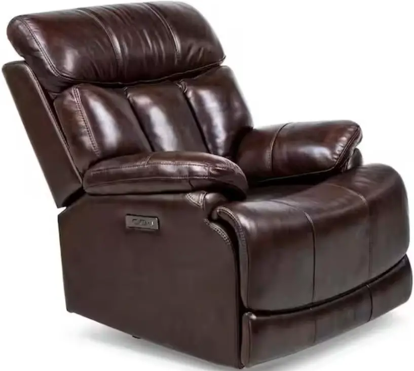 THE HOME DEPOT H-30CH-181806 Kina Genuine leather Chocolate Zero Gravity Power Recliner