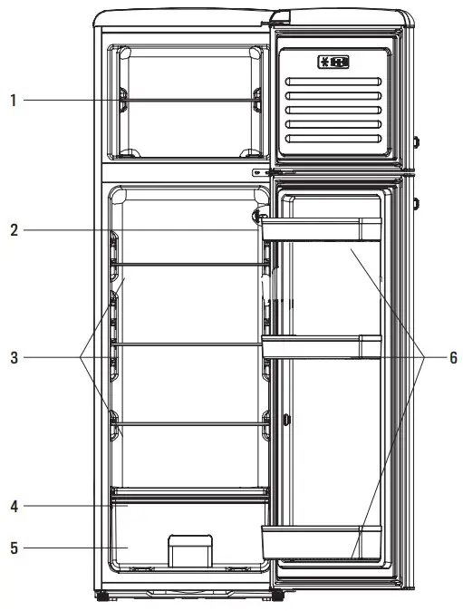 CREATE 246L Fridge Stylance Top - fig 1